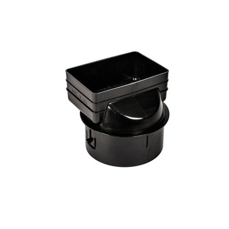 Advanced Drainage Systems Advance Drainage Systems 6 in. Snap Polyethylene 7 in. Downspout Adapter 0664AA